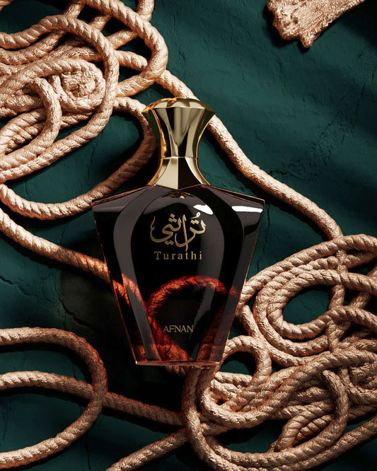 TURATHI BROWN BY AFNAN - EAU DE PARFUM FOR MEN 3.0 OZ /90ML