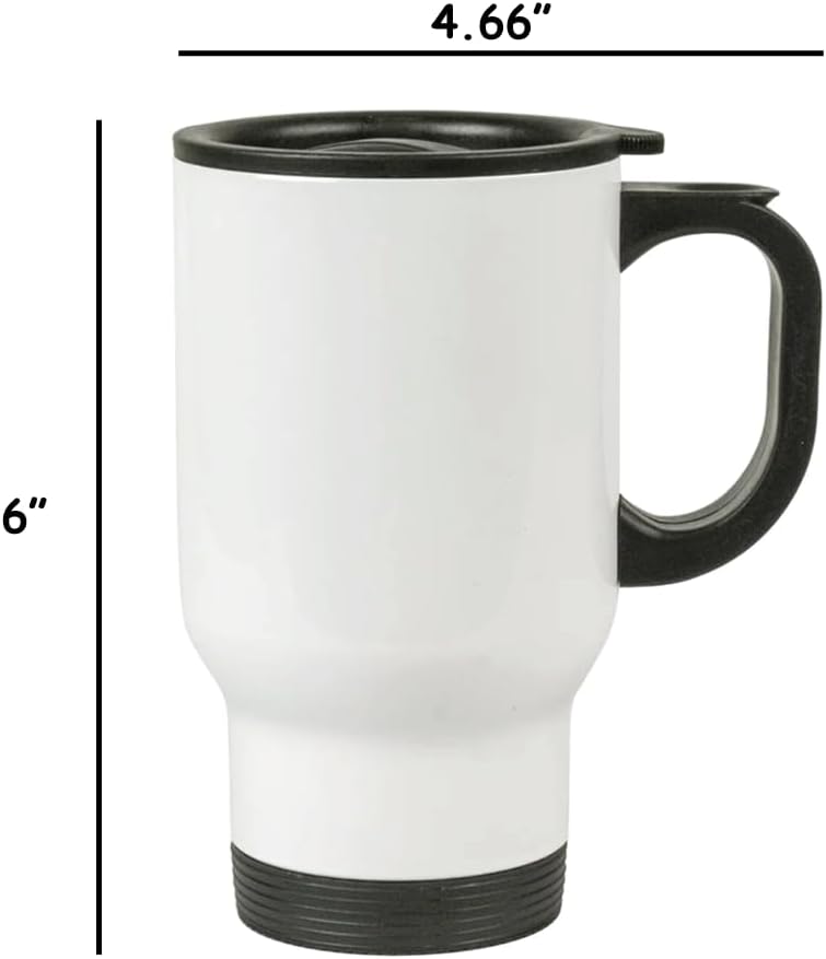 Jarra de Viaje de Acero Blanca 16 oz