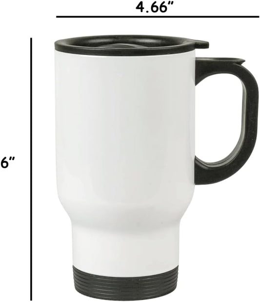 Jarra de Viaje de Acero Blanca 16 oz
