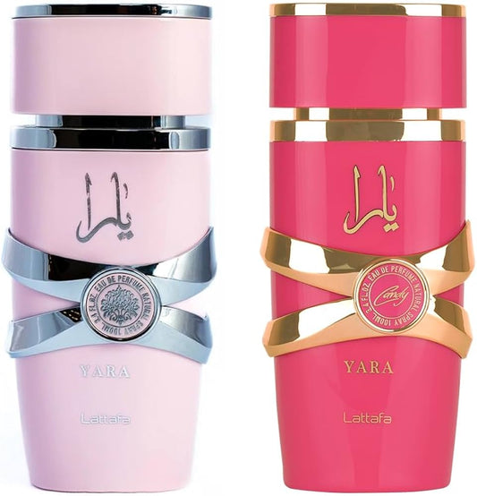 GIFT SETS YARA & YARA CANDY BY LATTAFA - EAU DE PARFUM FOR WOMAN (2 PCS) 3.4OZ / 100 ML