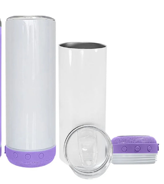 Vaso de Sublimación de 20 oz con Altavoz Integrado