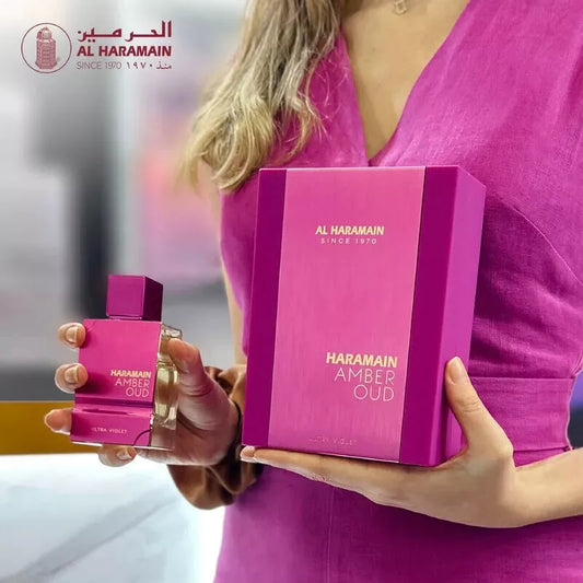 AMBER OUD ULTRA VIOLET BY AL HARAMAIN - EAU DE PARFUM FOR WOMAN 4.0OZ/ 118ML