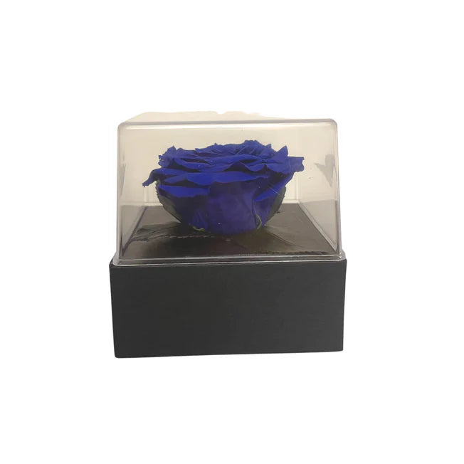 CAJA DE REGALO ACRILICA - CON ROSA BLUE