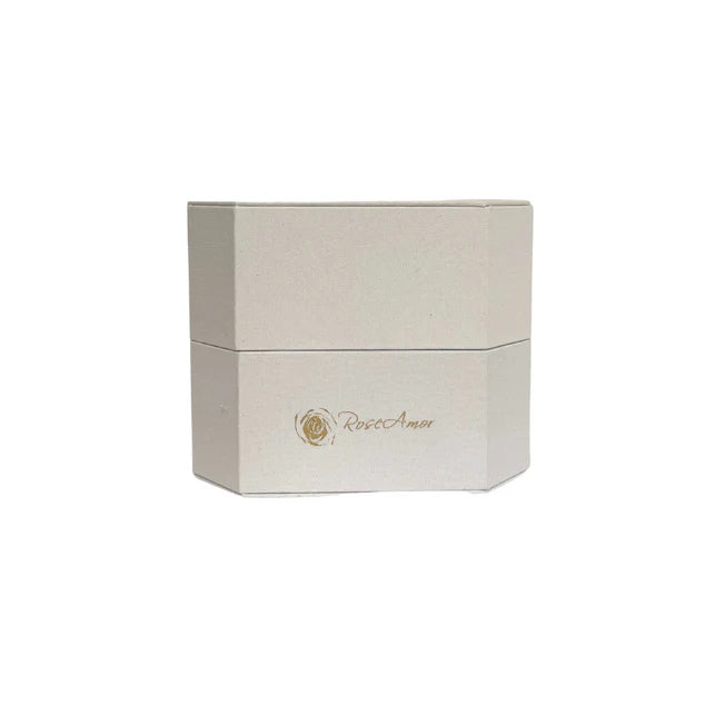 CAJA DE REGALO DE SATIN - CON ROSA ROJA