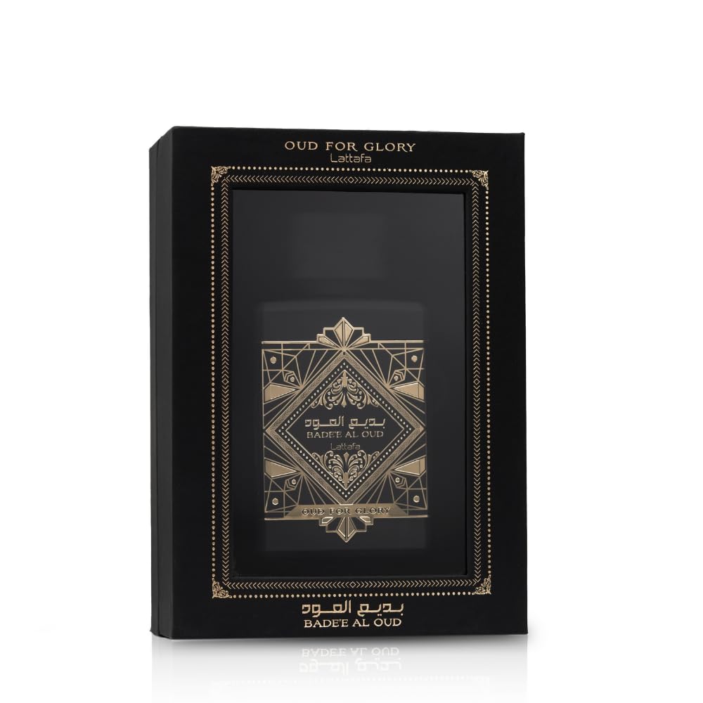 OUD FOR GLORY BADE'E AL OUD BY LATTAFA - EAU DE PARFUM FOR MEN 3.4FL.OZ / 100ML