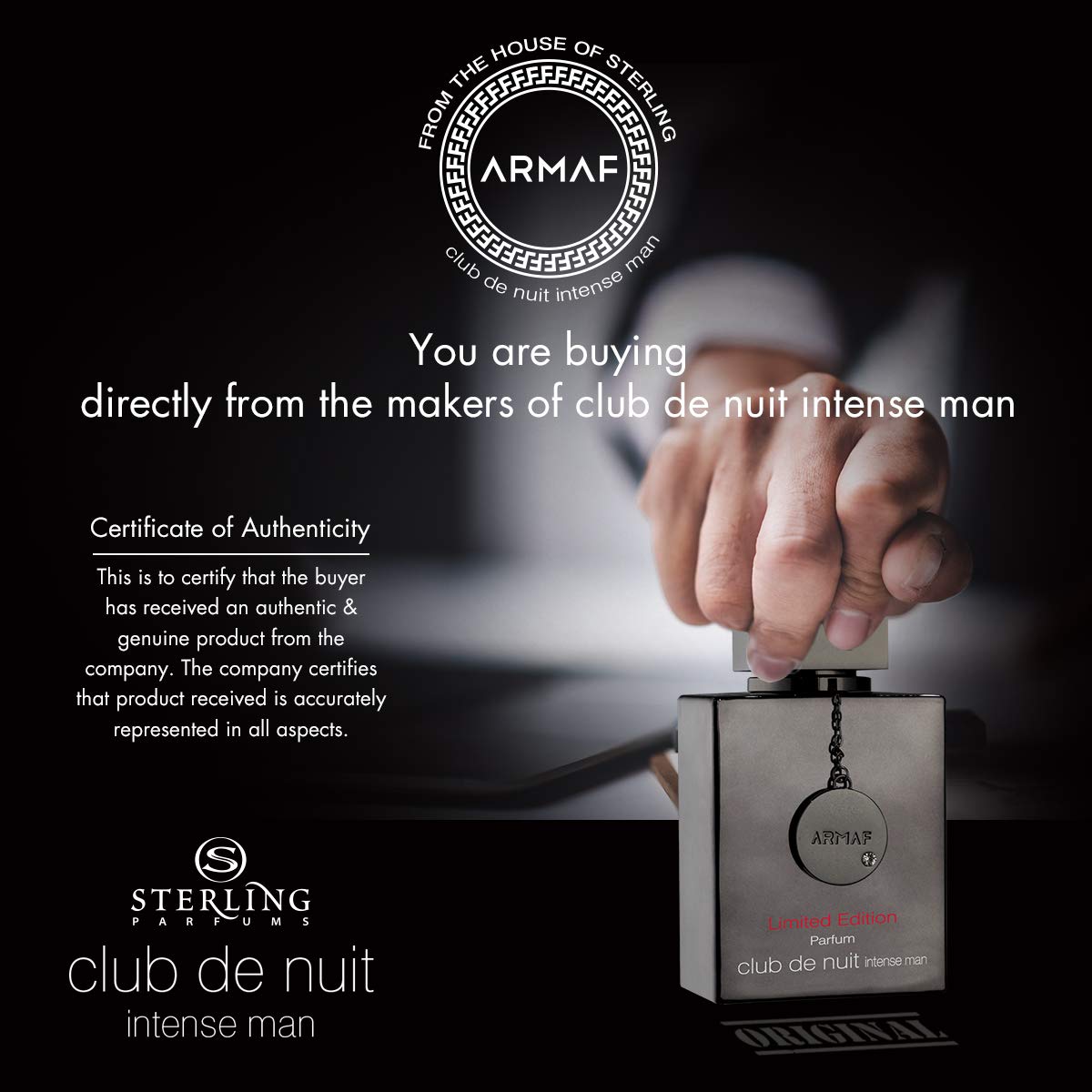 CLUB DE NUIT INTENSE LIMITED EDITION BY ARMAF - EAU DE PARFUM FOR MEN 3.6OZ / 100ML