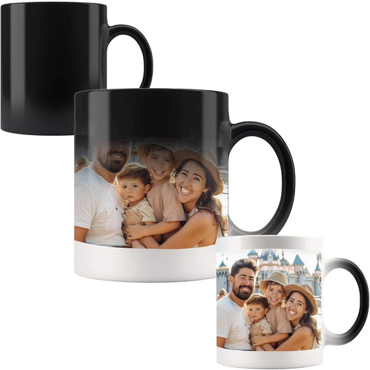 Taza Mágica Negra para Sublimación de 11 oz