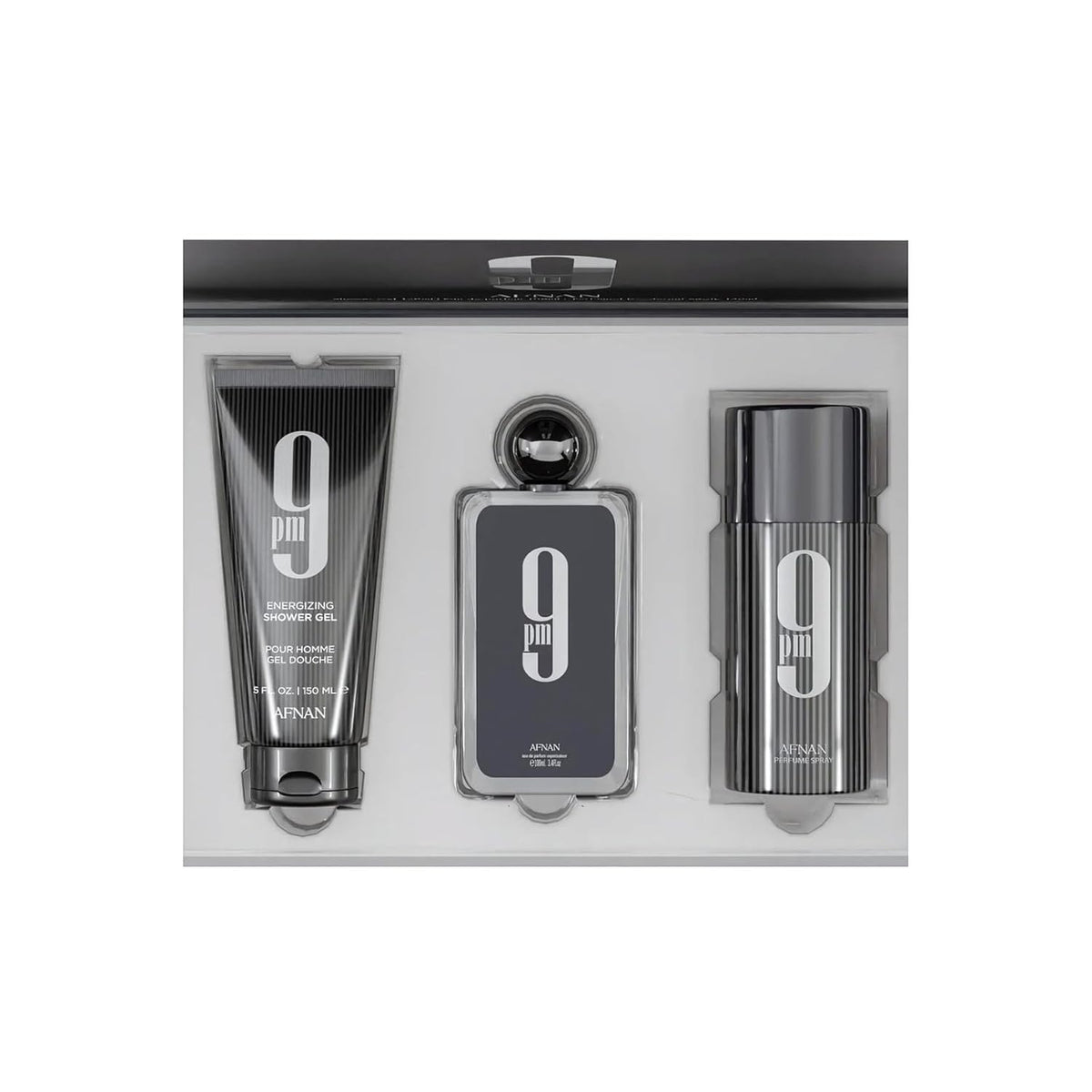 GIFT SETS 9PM BY AFNAN - EAU DE PARFUM FOR MEN (3 PCS) 3.4OZ / 100ML