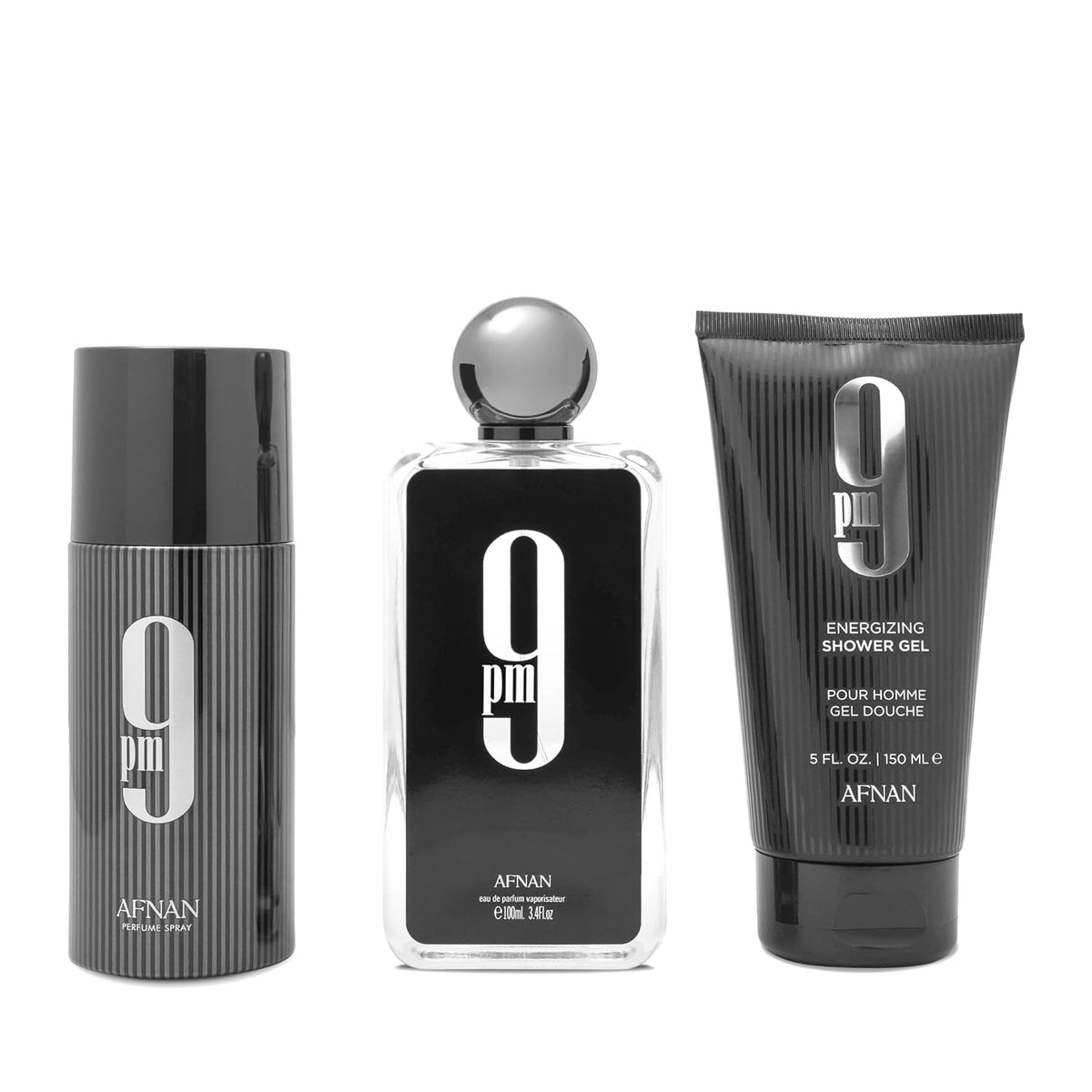 GIFT SETS 9PM BY AFNAN - EAU DE PARFUM FOR MEN (3 PCS) 3.4OZ / 100ML