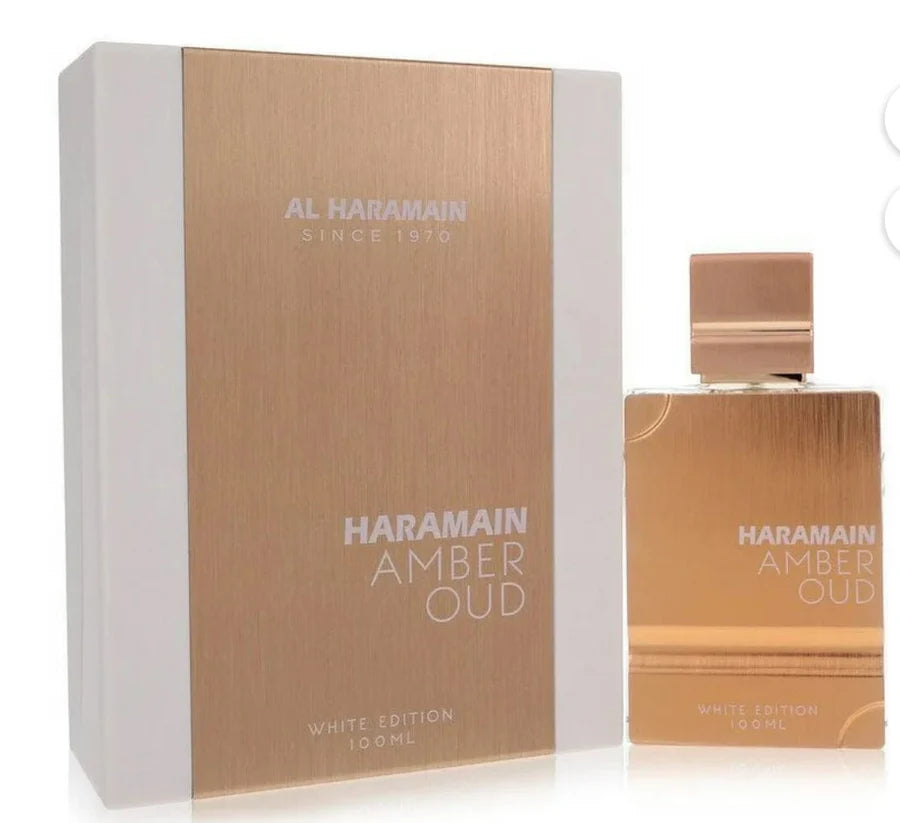 AMBER OUD WHITE BY AL HARAMAIN  - EAU DE PARFUM FOR UNISEX, 3.4OZ / 100ML