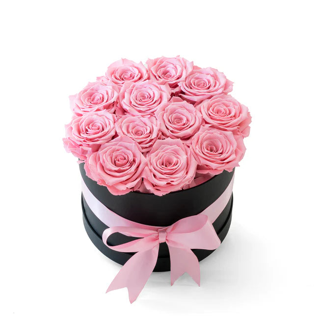 CAJA REDONDA - ROSAS PRESERVADAS