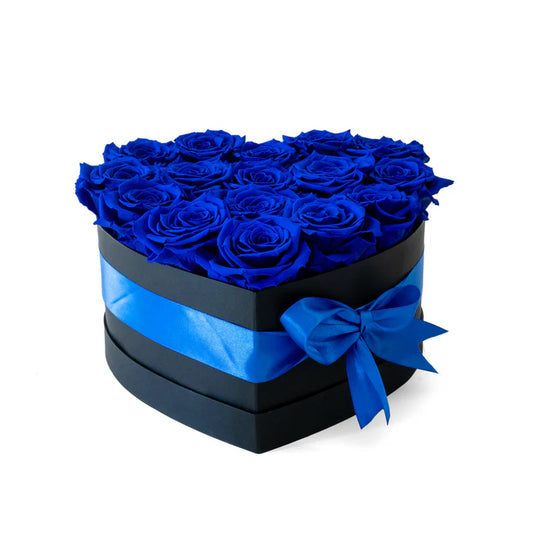 CAJA DE CORAZÓN - ROSAS PRESERVADAS