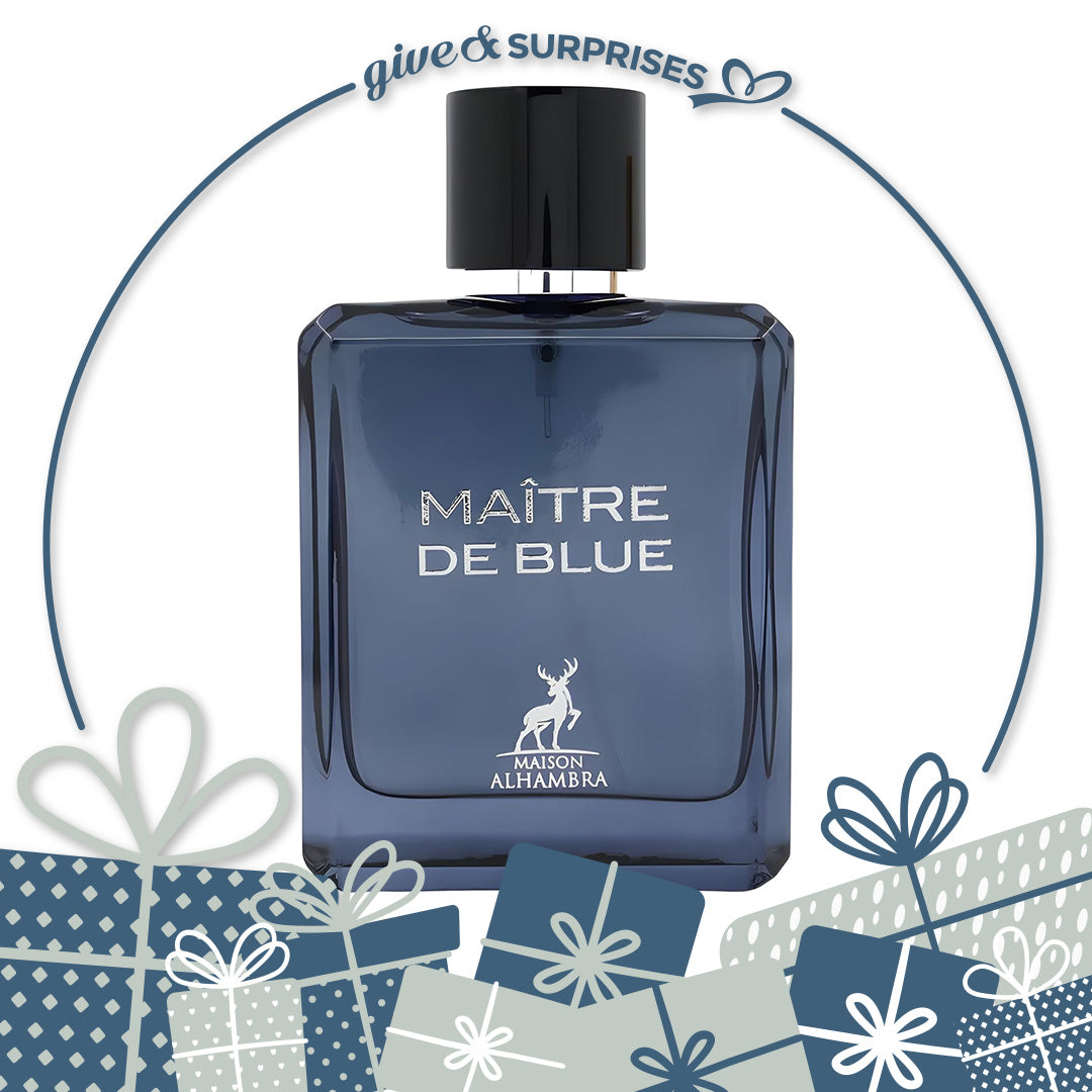 MAITRE DE BLUE BY MAISON ALHAMBRA - EAU DE PARFUM FOR MEN 3.4OZ / 100ML
