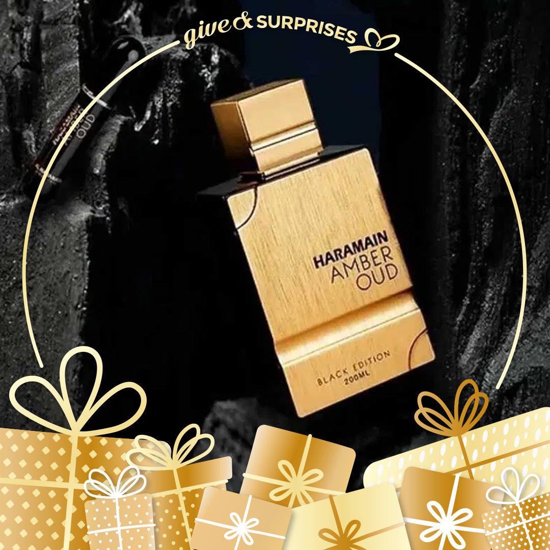 AMBER OUD BLACK EDITION BY AL HARAMAIN - EAU DE PARFUM FOR UNISEX, 2.0 OZ/60ML