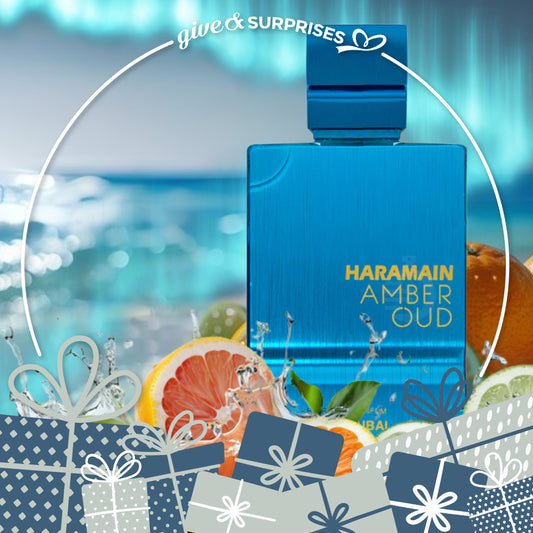 AMBER OUD AQUA DUBAI BY AL HARAMAIN - EXTRAIT DE PARFUM FOR UNISEX, 2.5 OZ/ 75ML